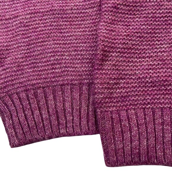 Old Navy Ruffle Crew Neck Pullover Cable Knit Sweater Artichoke Blossom Girls XL - Picture 5 of 11